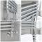 Milano Arno Dual Fuel - Chrome Bar on Bar Heated Towel Rail - 1738mm x 450mm