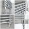 Milano Arno Electric - Chrome Bar on Bar Heated Towel Rail - 1190mm x 600mm