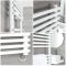 Milano Arno Electric - White Bar on Bar Heated Towel Rail - Choice of Size and Heating Element