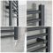 Milano Artle Electric - Anthracite Straight Heated Towel Rail - 1000mm x 400mm