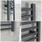 Milano Artle Electric - Anthracite Straight Heated Towel Rail - 1800mm x 400mm