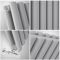 Milano Aruba - Light Grey Vertical Designer Radiator - 1780mm x 354mm (Double Panel)