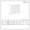 Milano Aruba Ayre - White Horizontal Designer Radiator - 600mm Tall (Double Panel) - Choice Of Width