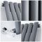 Milano Aruba - Anthracite Vertical Designer Radiator - 1400mm x 236mm (Single Panel)