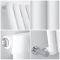 Milano Aruba - White Horizontal Designer Radiator - 600mm x 1180mm