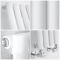Milano Aruba Slim - White Space-Saving Vertical Designer Radiator - 1600mm x 236mm (Single Panel)