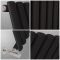 Milano Aruba - Black Vertical Designer Radiator - 1600mm x 354mm (Single Panel)