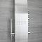 Milano Select - Modern Exposed Thermostatic Shower Tower Panel with Large Shower Head, Hand Shower and Body Jets - Chrome