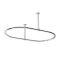 Milano Elizabeth - Traditional Ceiling Mounted Shower Curtain Ring - Chrome
