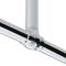 Milano Elizabeth - Traditional Ceiling Mounted Shower Curtain Ring - Chrome