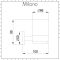 Milano Mirage - Modern Tumbler Holder - Chrome