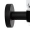 Milano Nero - Black Modern Wall Hung Tumbler with Holder