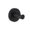 Milano Nero - Black Modern Wall Hung Robe Hook