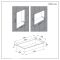 Milano - 640mm x 340mm Rectangular Shower Niche - Choice of Finish