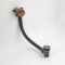 Milano Eris - Modern Overflow Bath Filler and Waste - Copper