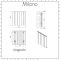 Milano Skye - Aluminium White Horizontal Designer Radiator - 600mm x 565mm