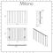 Milano Skye - Aluminium White Horizontal Designer Radiator - 600mm x 945mm