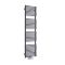 Milano Via - Anthracite Central Connection Bar on Bar Heated Towel Rail - 1520mm x 400mm