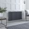 Milano Windsor - Anthracite Horizontal Traditional Triple Column Radiator - Choice of Size