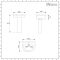 Milano Ballam - Modern 500mm Basin with Full Pedestal - (1 Tap-Hole)