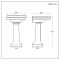 Milano Elizabeth - Traditional 645mm Basin with Full Pedestal - (1 Tap Hole)