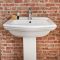 Milano Sandringham - Traditional 1 Tap-Hole Basin with Full Pedestal - 605mm