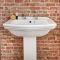 Milano Sandringham - Traditional Close Coupled Toilet and 2 Tap-Hole Pedestal Basin Set