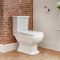Milano Sandringham - Traditional Close Coupled Toilet and 2 Tap-Hole Pedestal Basin Set