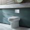 Milano Ballam - Modern Oval Back to Wall Toilet with Soft Close Seat