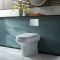 Milano Ballam - Modern Oval Back to Wall Toilet with Soft Close Seat