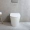Milano Elements - Modern Round Back to Wall Toilet with Soft Close Seat - Choice of Finish