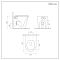 Milano Colby - White Modern Back To Wall Toilet with Soft Close Seat