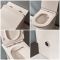 Milano Marbury - White Modern Back To Wall Toilet with Soft Close Seat