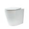 Milano Brunswick - White Modern Back To Wall Toilet with Soft Close Seat
