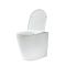 Milano Brunswick - White Modern Back To Wall Toilet with Soft Close Seat