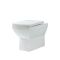 Milano Dalton - White Modern Back To Wall Toilet with Soft Close Seat