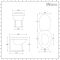 Milano Richmond - Traditional Back to Wall Toilet and White Seat - Choice of Finish