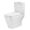 Milano Longton - Modern Close Coupled Toilet with Soft Close Seat - Choice of Flush Button Finish