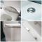 Milano Longton - Modern Close Coupled Toilet with Soft Close Seat and Chrome Flush Button