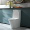 Milano Colby - Modern Close Coupled Toilet with Soft Close Seat - Choice of Flush Button Finish