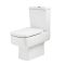 Milano Elswick - Modern Close Coupled Toilet with Soft Close Seat - Choice of Flush Button Finish