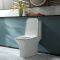 Milano Avenham - Modern Close Coupled Toilet with Soft Close Seat and Chrome Flush Button