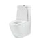 Milano Overton - Modern Close Coupled Toilet with Soft Close Seat - Choice of Flush Button Finish