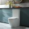 Milano Overton - Modern Close Coupled Toilet with Soft Close Seat - Choice of Flush Button Finish