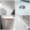 Milano Overton - Modern Close Coupled Toilet with Soft Close Seat and Chrome Flush Button