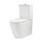 Milano Brunswick - Modern Close Coupled Toilet with Soft Close Seat - Choice of Flush Button Finish