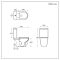 Milano Brunswick - Modern Close Coupled Toilet with Soft Close Seat - Choice of Flush Button Finish