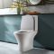Milano Marbury - Modern Close Coupled Toilet with Soft Close Seat - Choice of Flush Button Finish