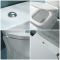 Milano Hatton - Modern Close Coupled Toilet with Soft Close Seat and Chrome Flush Button