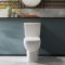 Milano Hatton - Modern Close Coupled Toilet with Soft Close Seat and Chrome Flush Button